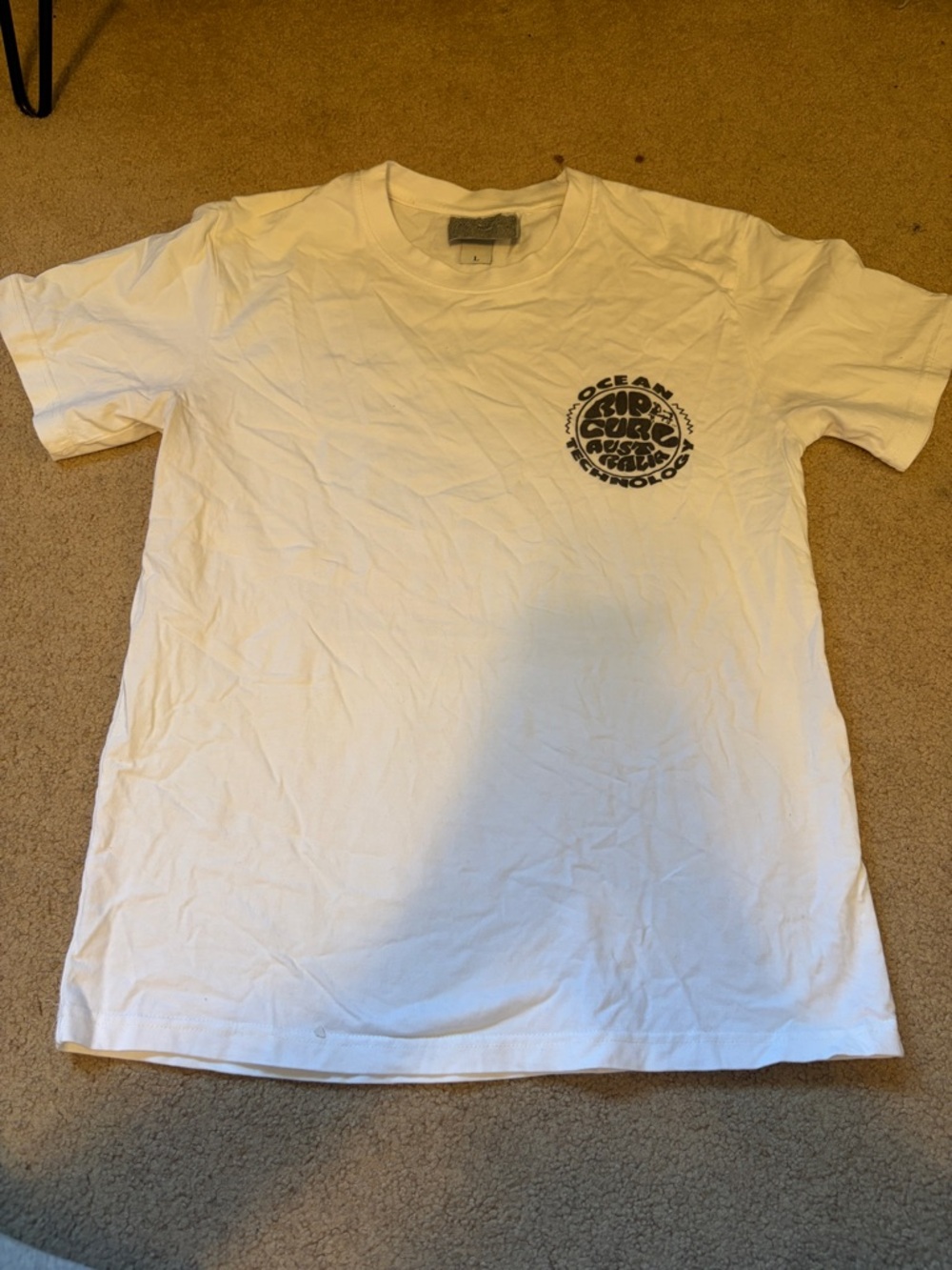 rip curl white surf tee